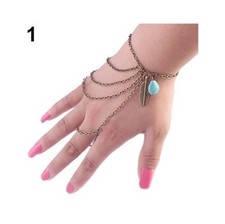 Womens Diamante Slave Chain