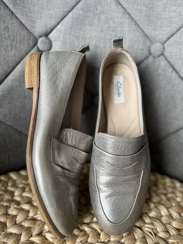 Clarks womens shoes silver - clarks,