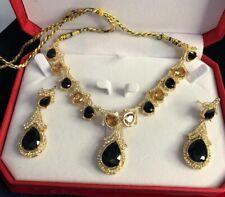 Turkish Zircon Necklace Set with Earring Indian/Pakistani Bridal/Partywear (108)
