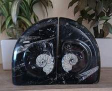 XL Black Marble Bookends 3.3kg