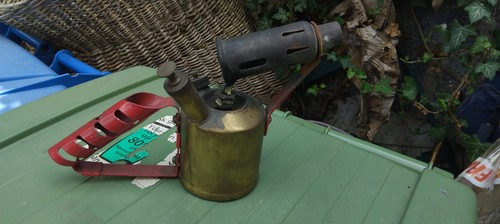 Vintage brass blow torch - blow, lamp