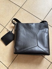 Ladies Black Faux Leather Tote Bag By Primark With Attached Purse New