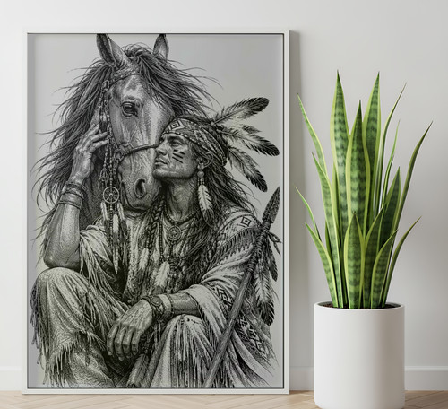 Native american indian chief - native,