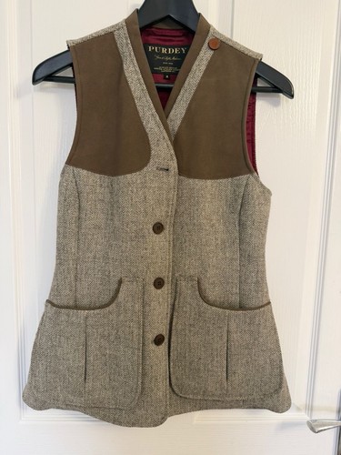 Purdey tweed suede shooting - tweed,