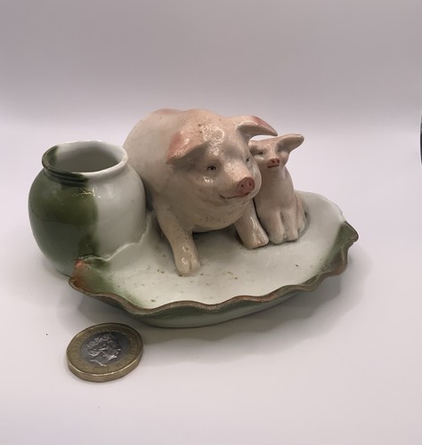 Vintage ceramic match striker - ceramic,