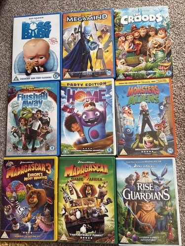 Dreamworks kids dvds - x,