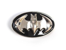 Batman Belt Buckle – Black & Chrome Shield
