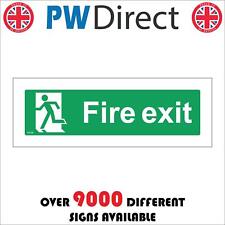 FS128 FIRE EXIT SIGN WALL