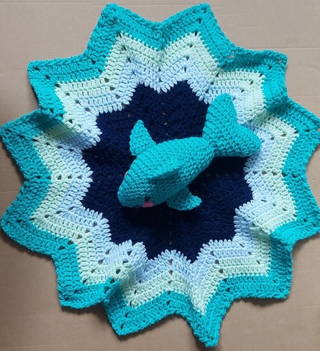 Handmade crochet baby shark - crochet,