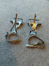 Campagnolo Chorus Pedals with Toeclips & Straps Aero Road Pedals - 80s/90s
