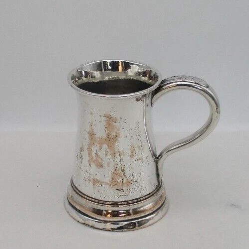 Old sheffield plated tankard - sheffield,