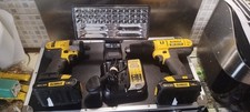 Dewalt Drill Driver Charger Lamp Set Complete In Flightcase