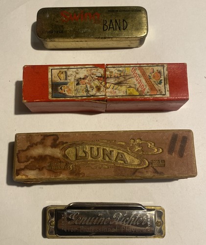 Antique vintage harmonica - antique,