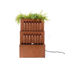 Primrose 76cm Garnock Galvanised Zinc Cascading Garden Water Feature and Planter