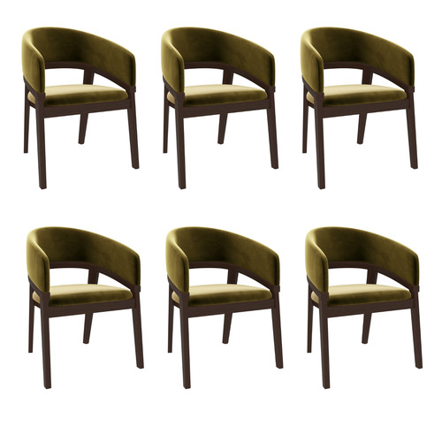 Set walnut olive green - 6,