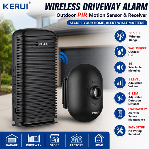 Kerui wireless driveway - kerui, garage