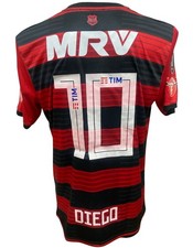 Maglia Calcio Flamengo Matchworn Diego Adidas Caixa