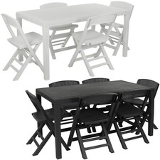 Plastic rattan patio - patio, dining