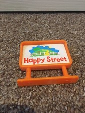 Rare Happy Street/land Town Sign Vintage