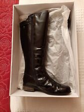 Clarks Black Patent Knee High Boots Size 5 (With Defect)