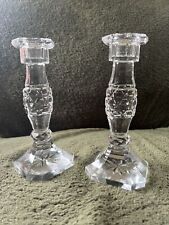 Matching Pair of Cut Glass