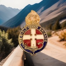 Vintage The Girls' Brigade Enamel Pin Badge. U11 65