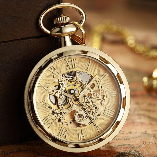 Luxury golden pocket watch - golden,