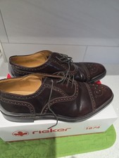 Mens UK 12 LOAKE Brown polish