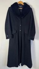 Black velvet coat laura ashley - black,