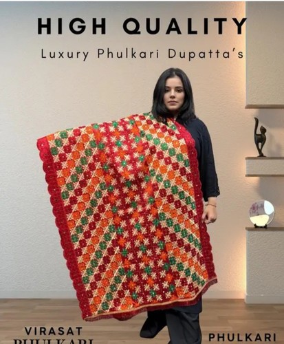 Punjabi phulkari dupatta - punjabi,