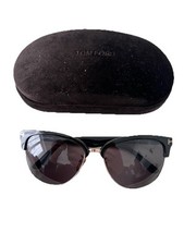 Tom Ford Fany FT368 01A Sunglasses Black Gold Grey Lens 59-16-140