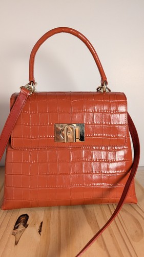 Furla orange croc - furla,