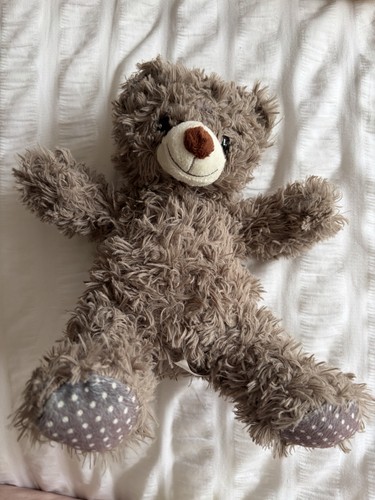 Vintage grey bear small plush - bear,