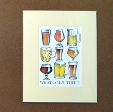 Simon Drew funny signed print
