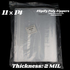 11x14 Clear Zipper Reclosable