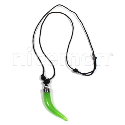 Black cord surfer necklace - black,