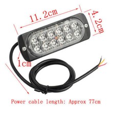 12V 24V 6 LED Amber Strobe