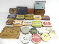 (ref288) 23 Vintage antique tobacco cigarette tins