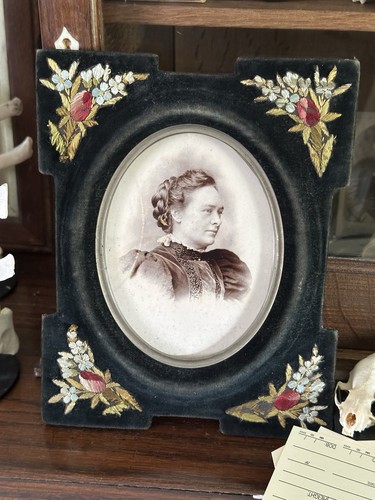 Victorian velvet embroidered - victorian,