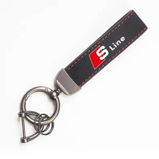 Car Suede Keychain Ring Key Accessory for Audi Sline A1 A3 A4 A5 A6 A7 Q Series