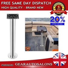 Island Table Leg Stand - Silver - for caravan campervan motorhome boat marine