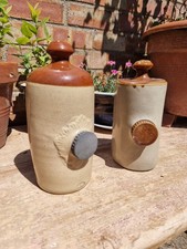 2x Vintage Stone Salt Glazed