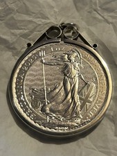Vintage coin mount bezel - coin,