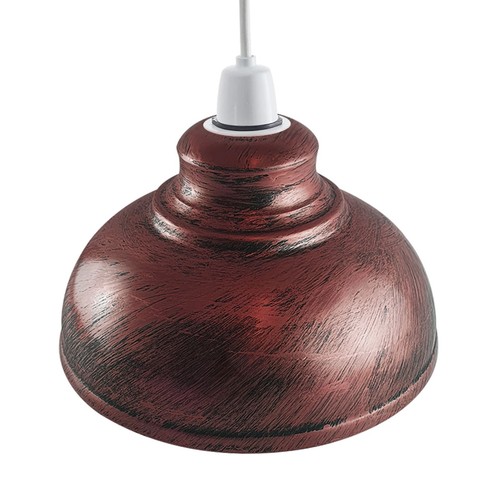 Vintage curvy metal lampshade - curvy,