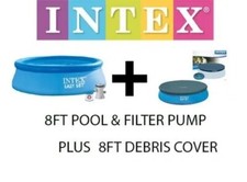 INTEX 8FT POOL C/W FILTER PUMP