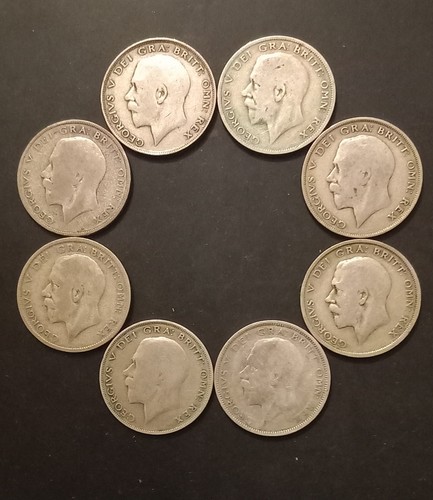 Pre 1947 half crowns - 8, 1947,