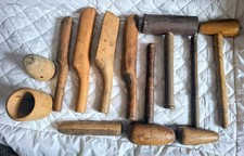 Vintage roofing lead dressing tools absolutely lovely set 11 pieces in total.