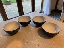4 x Rare Denby Jet Stripes Rice Bowls **SEE MY OTHER DENBY ITEMS**