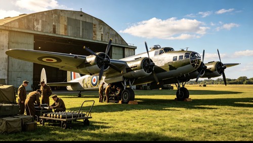 Ww2 lancaster bomber - ww2,