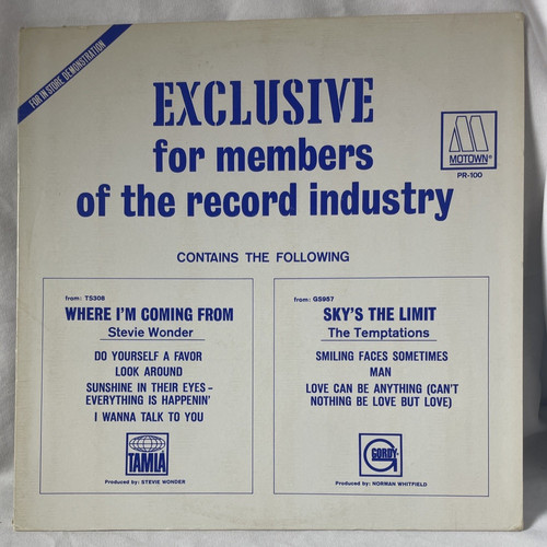Motown 100 promo - pr‑100, 1971